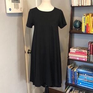 Lularoe Solid Black Carly Dress